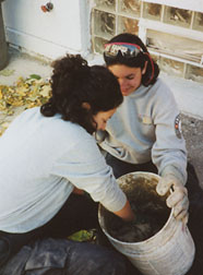 mixing mortar